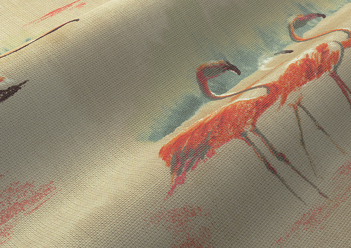 Flamingos, Sand - Made to Measure Curtains - Image 4